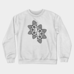 Split flower mandala Crewneck Sweatshirt